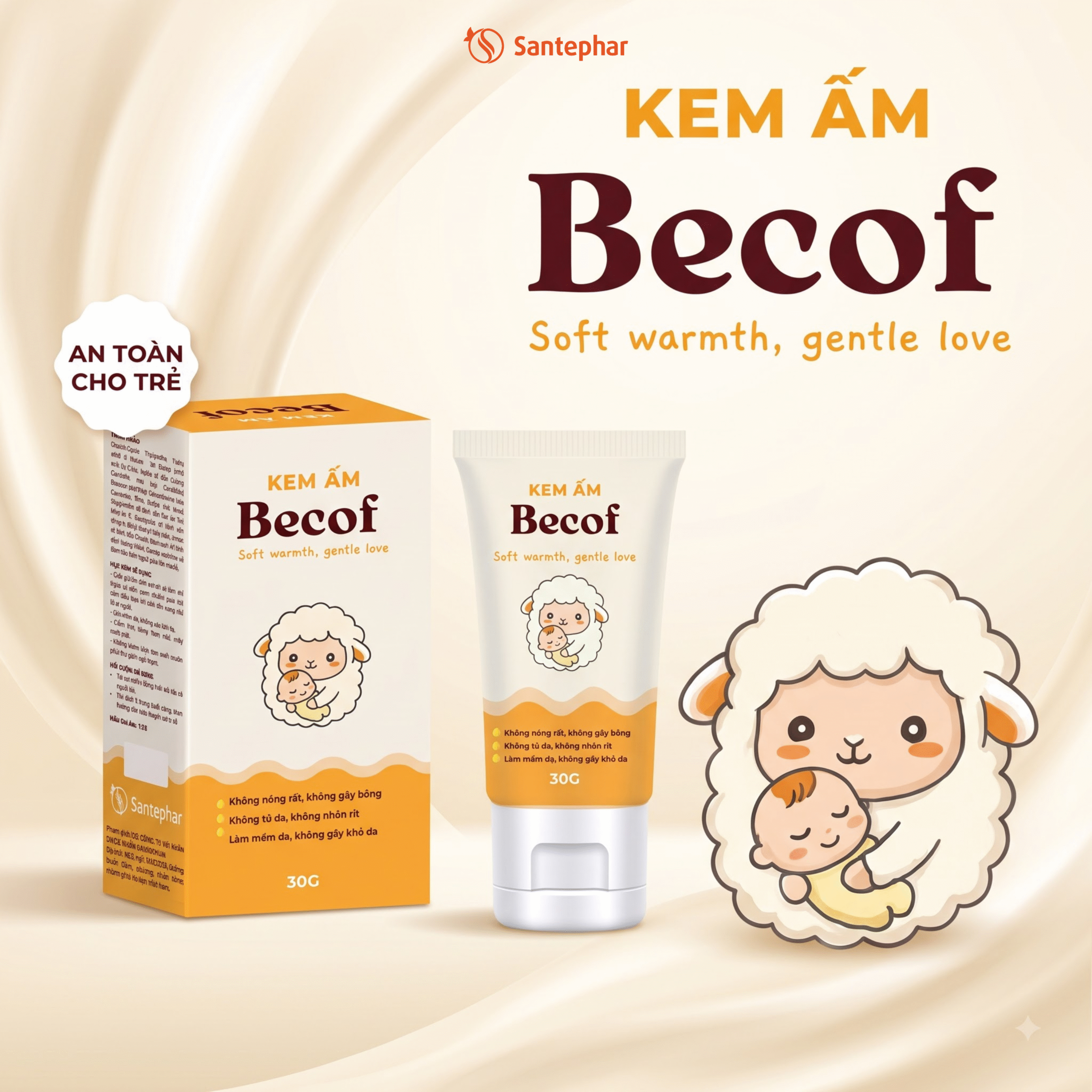 Kem ấm_santephar Kem ấm_santephar